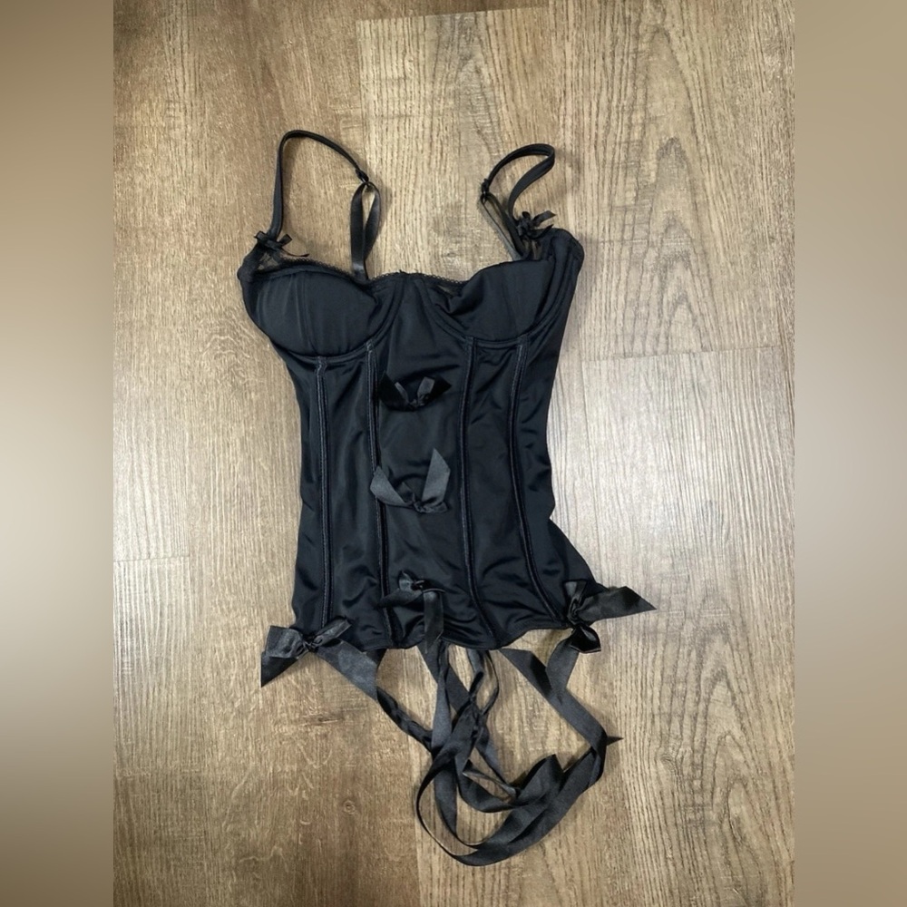 Morbid Threads 34b black corset